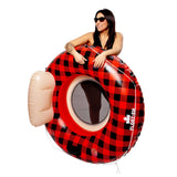 The Plaid River Tube - Adult River Swimming Float