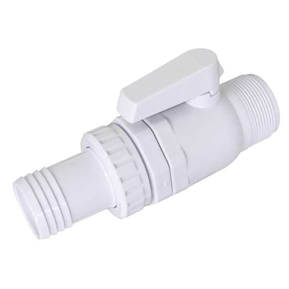 1.5 Inch PVC Shut Off Ball Valve with Barb End