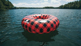 Buffalo Plaid Tube - Red Retro Pool Float