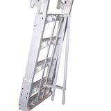VinylWorks Slide Lock A-Frame Ladder (White)
