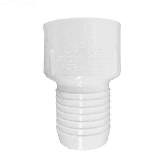 PVC to Poly Adapter 1-1/2 Inch Insert x 1-1/2 Inch Socket