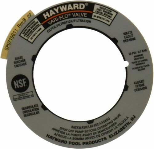 Hayward Valve Position Label SPX0710G